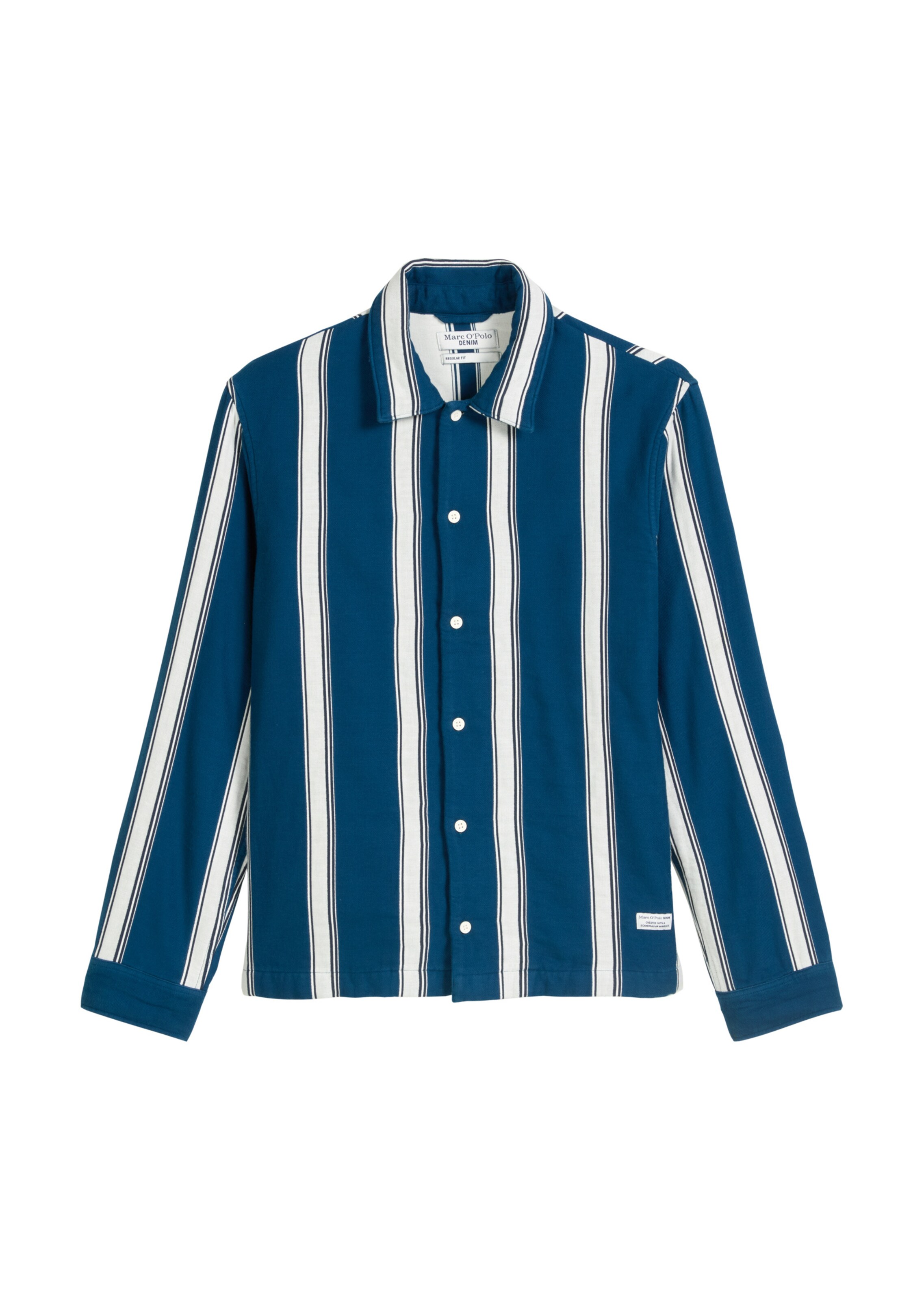 Marc O'Polo DENIM Veste mi-saison en bleu marine / blanc, Vue avec produit
