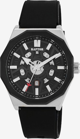 Raptor Analog Watch 'Karlo, Datumsanzeige' in Black: front