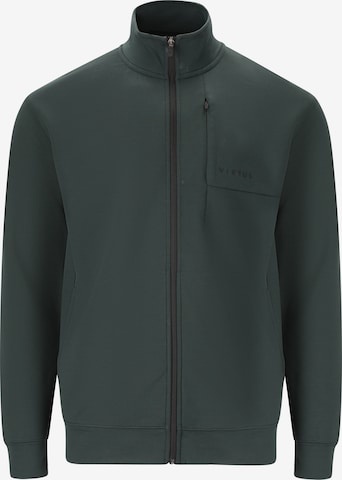 Virtus Sweatjacke 'Taro' in Grün: Vorderseite