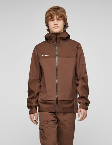 MAMMUT Outdoor jacket in Brown: front