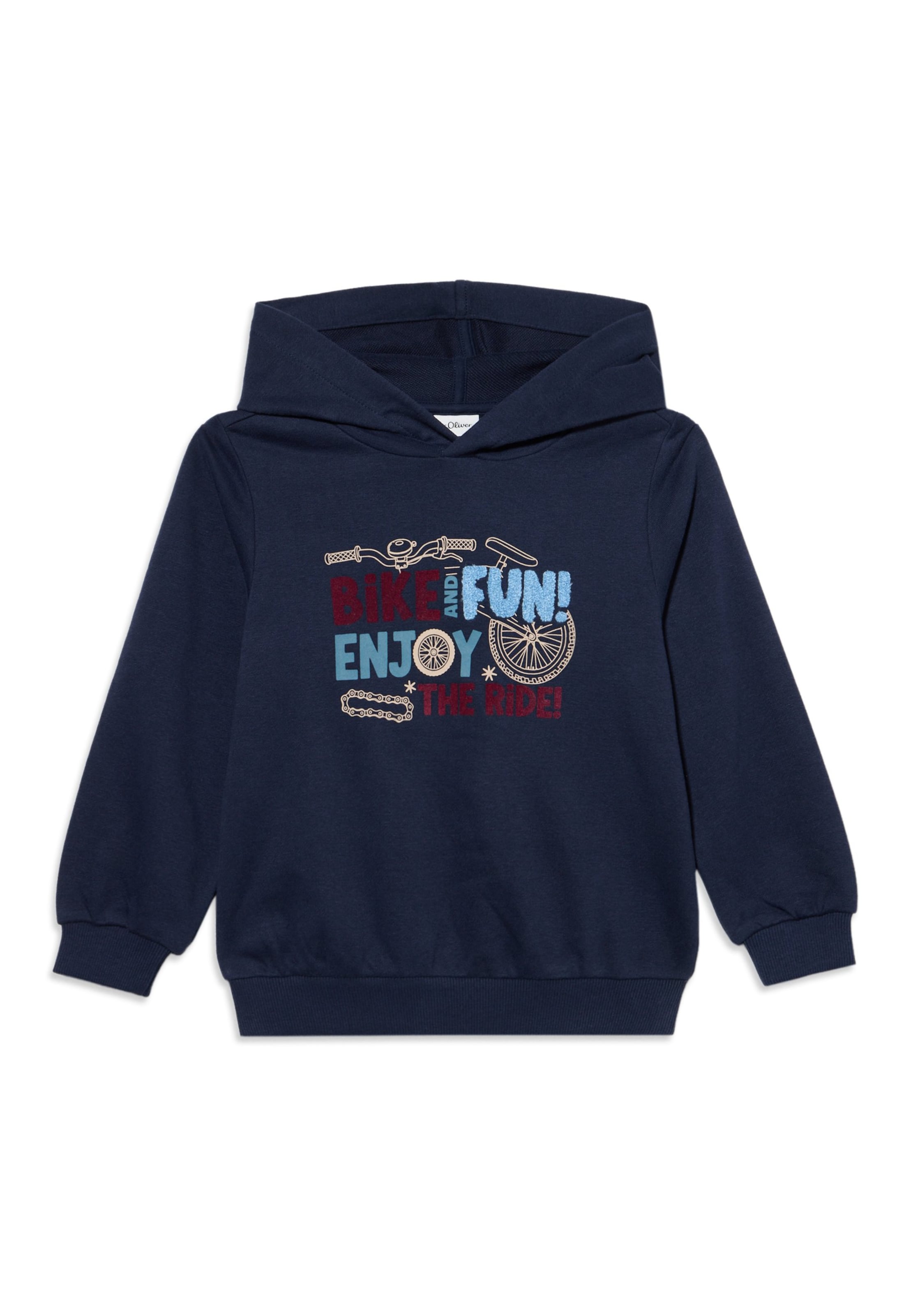 s.Oliver - Sweatshirt em azul: frente