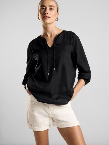 STREET ONE Bluse in Schwarz