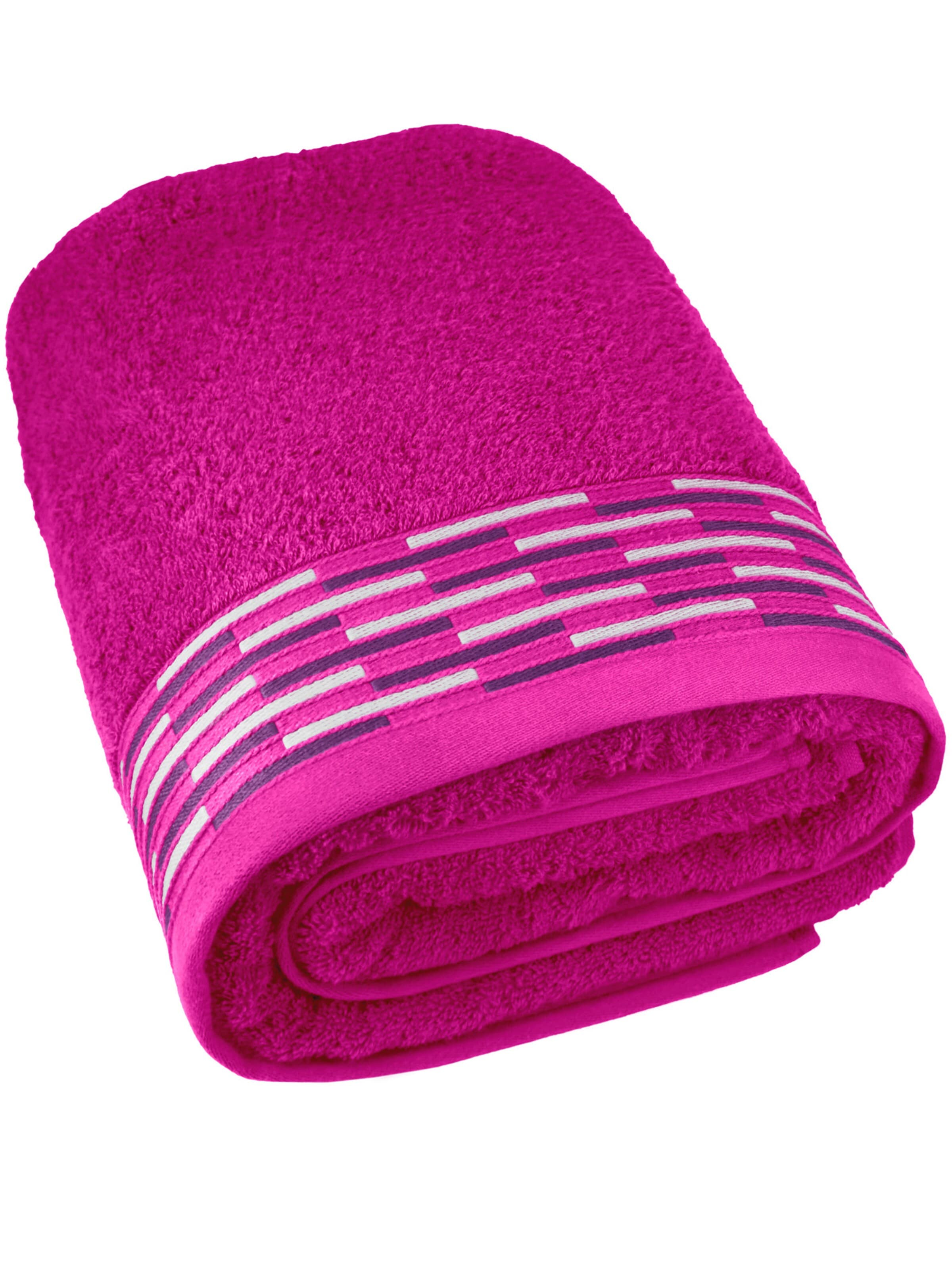 Lashuma Towel 'Lugano' in Pink: front