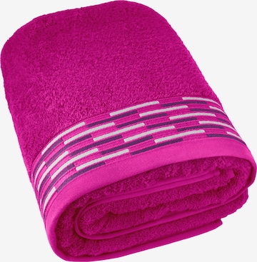 Lashuma Handtuch 'Lugano' in Pink: Vorderseite