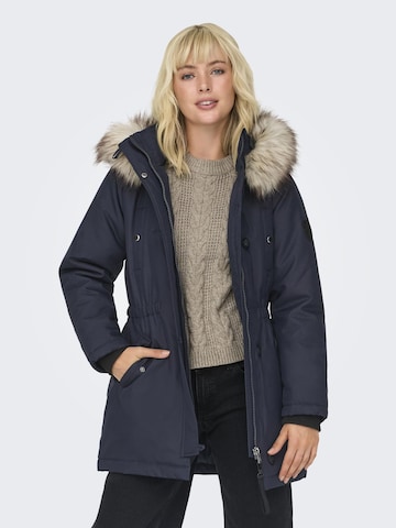ONLY Vinterparka 'IRIS' i blå: forside