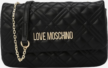 Pochette Love Moschino en noir : devant