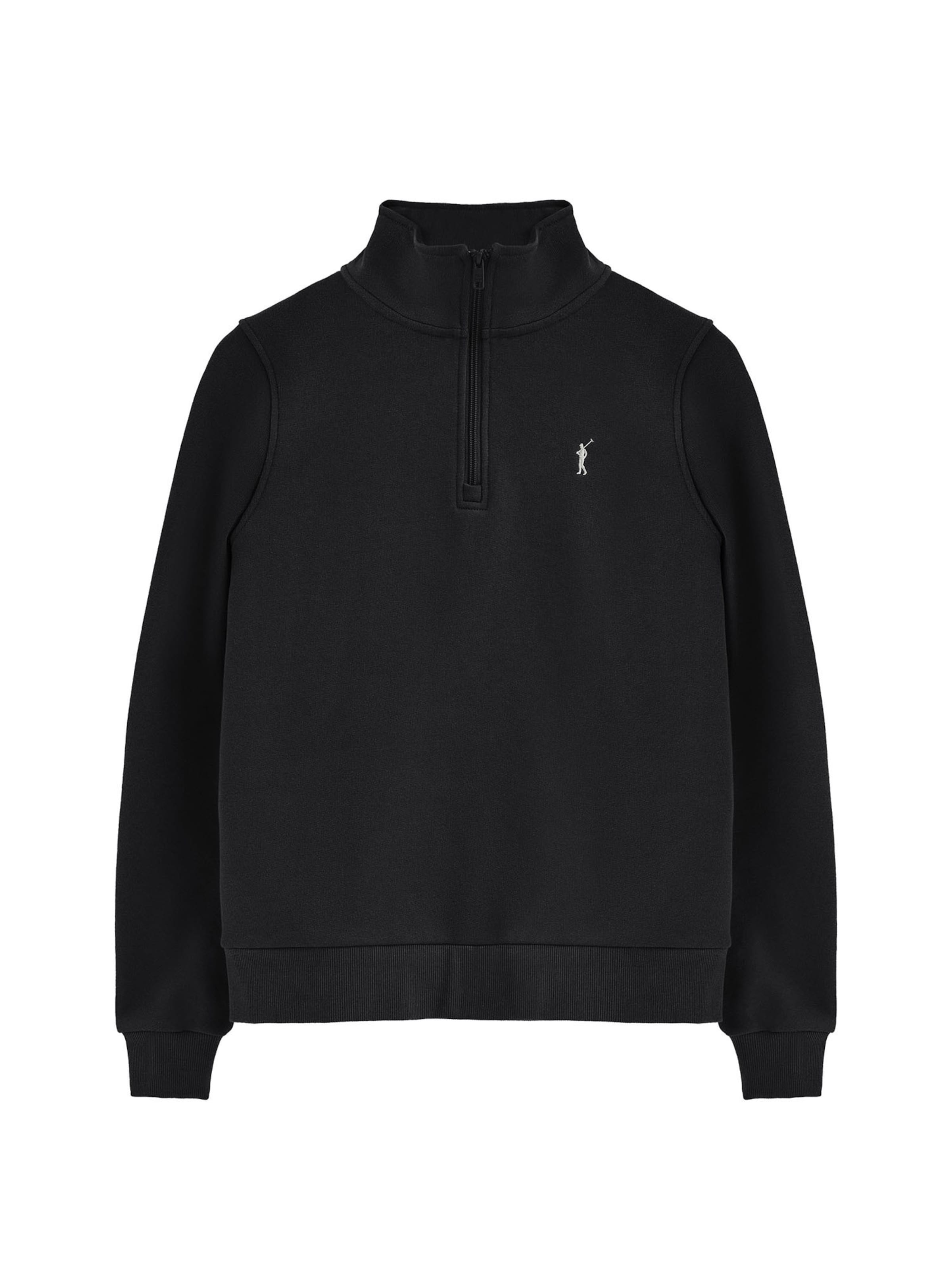 Polo Club Sweatshirt in Schwarz: Vorderseite