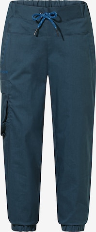 VAUDE Tapered Athletic Pants 'Hylax' in Blue: front