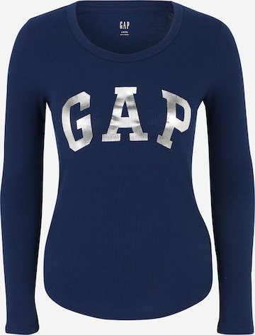 Gap Petite Shirt in Blue: front