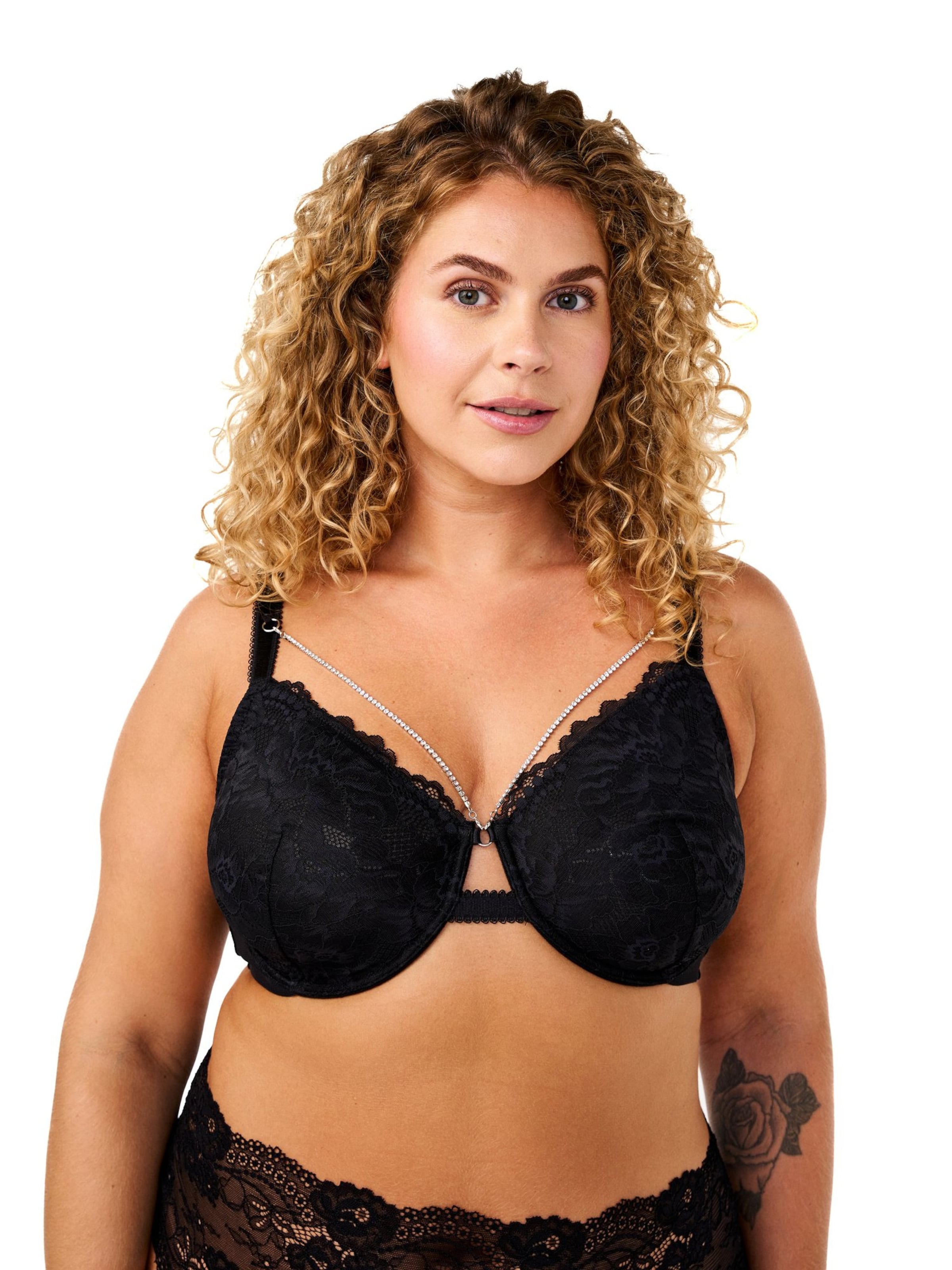 Soutien-gorge 'Litta' Devoted by Zizzi en noir : devant