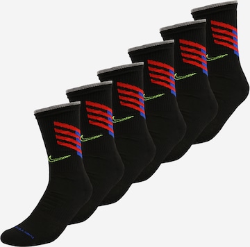 Chaussettes de sport 'Everyday Max Metcon' NIKE en noir : devant