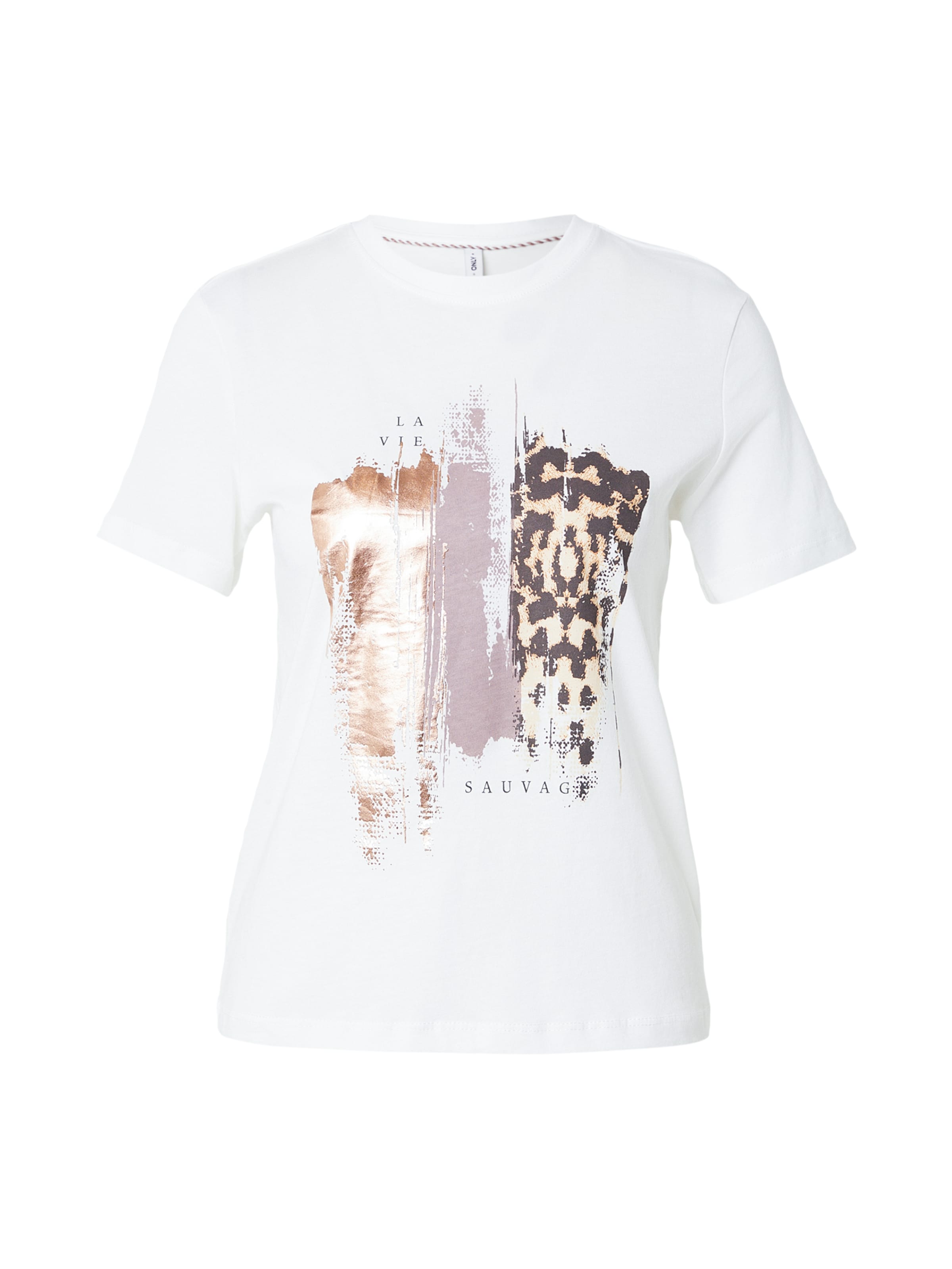 T-shirt 'ONLKITA' ONLY en blanc : devant