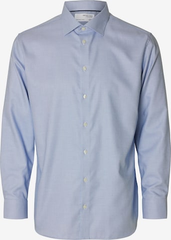 SELECTED HOMME Regular fit Button Up Shirt 'Duke' in Blue: front