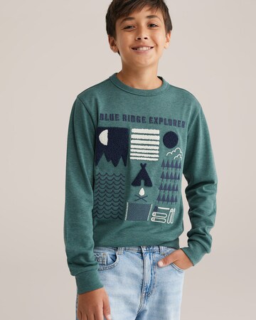 T-Shirt WE Fashion en vert : devant