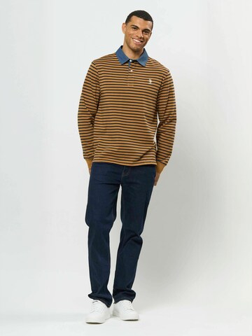U.S. POLO ASSN. Regular fit Overhemd ' UMDex ' in Bruin