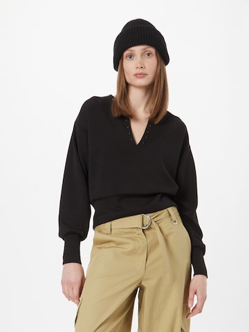 SCOTCH & SODA Sweatshirt in Black: front