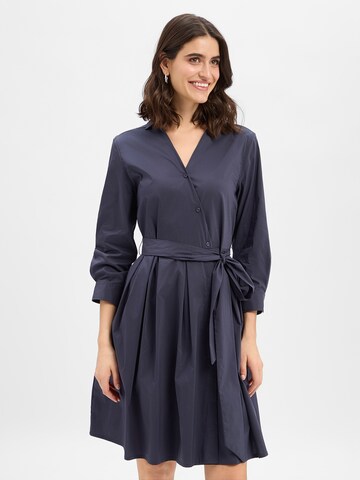 Ambiance Shirt Dress in Blue: front