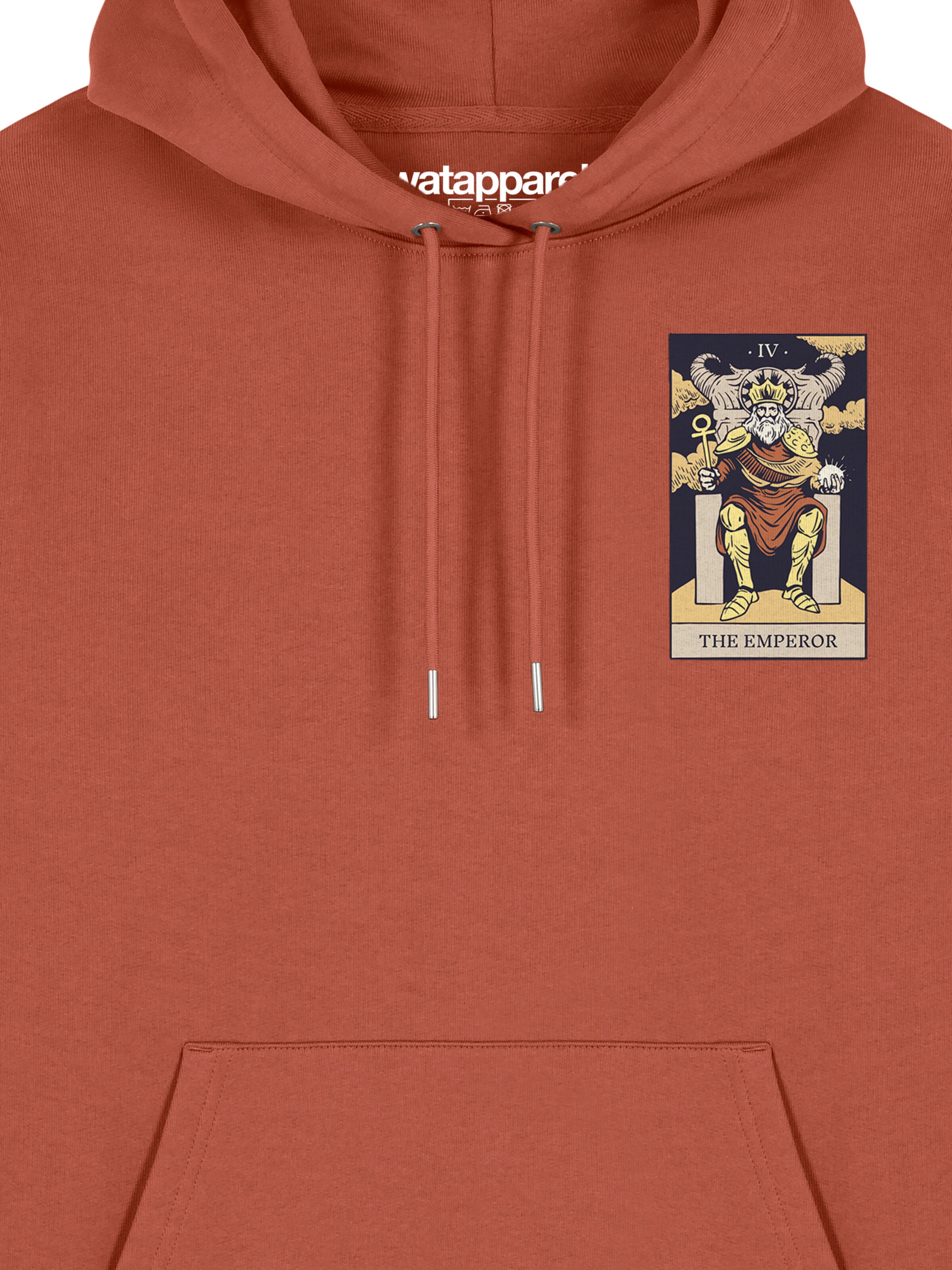 Felpa 'Tarot The Emperor' di Watapparel in marrone