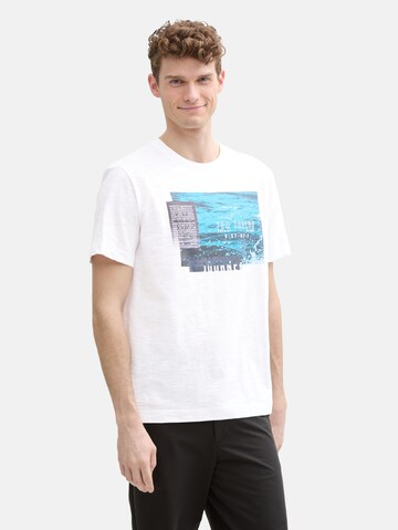 TOM TAILOR Shirt in Wit: voorkant