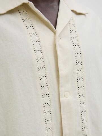 JACK & JONES Comfort fit Button Up Shirt in White
