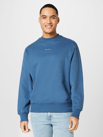 Felpa di Calvin Klein Jeans in blu: frontale