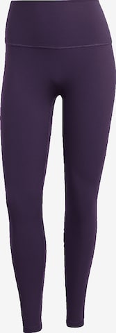 ADIDAS PERFORMANCE Skinny Sportbyxa 'All Me' i lila: framsida
