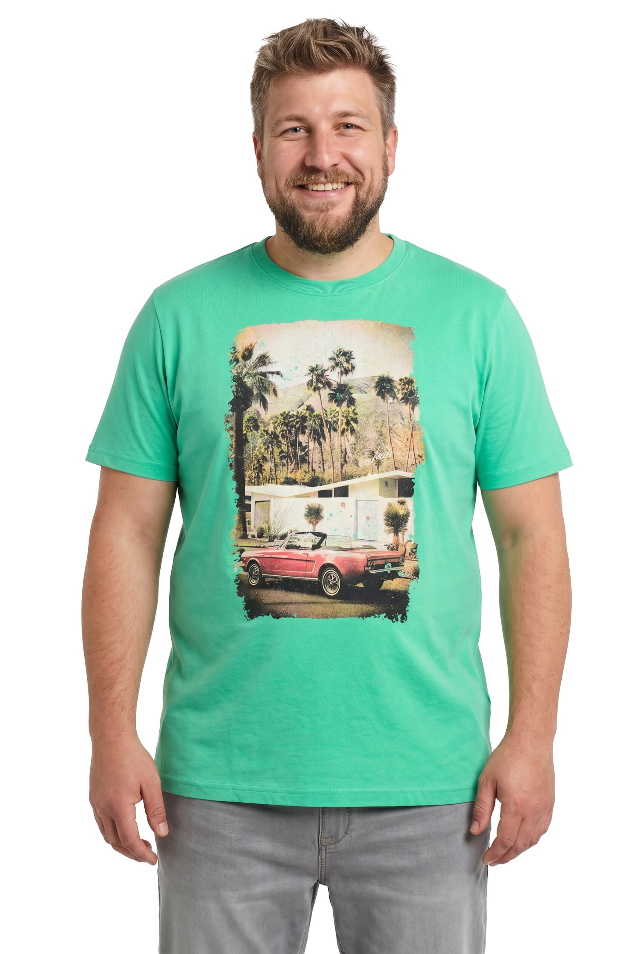 Men Plus Shirt in Gemengde kleuren: voorkant