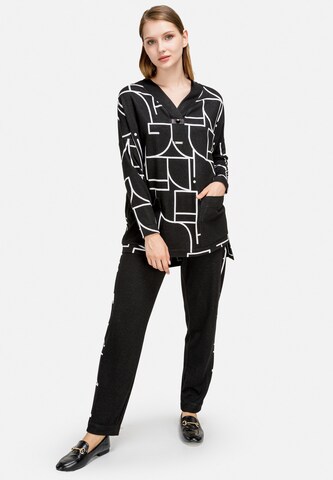 HELMIDGE Blouse in Zwart: voorkant