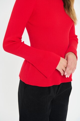 SAINT TROPEZ Pullover 'Madelena' in Rot