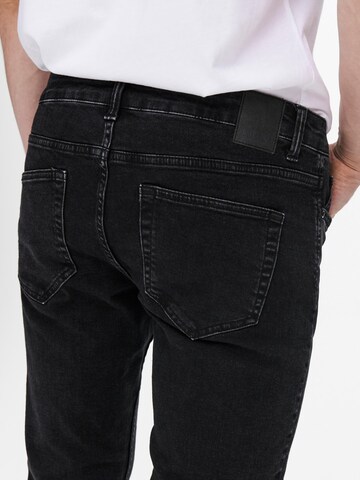Only & Sons Slimfit Jeans 'LOOM' in Schwarz
