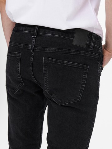 Only & Sons - Slimfit Vaquero 'LOOM' en negro