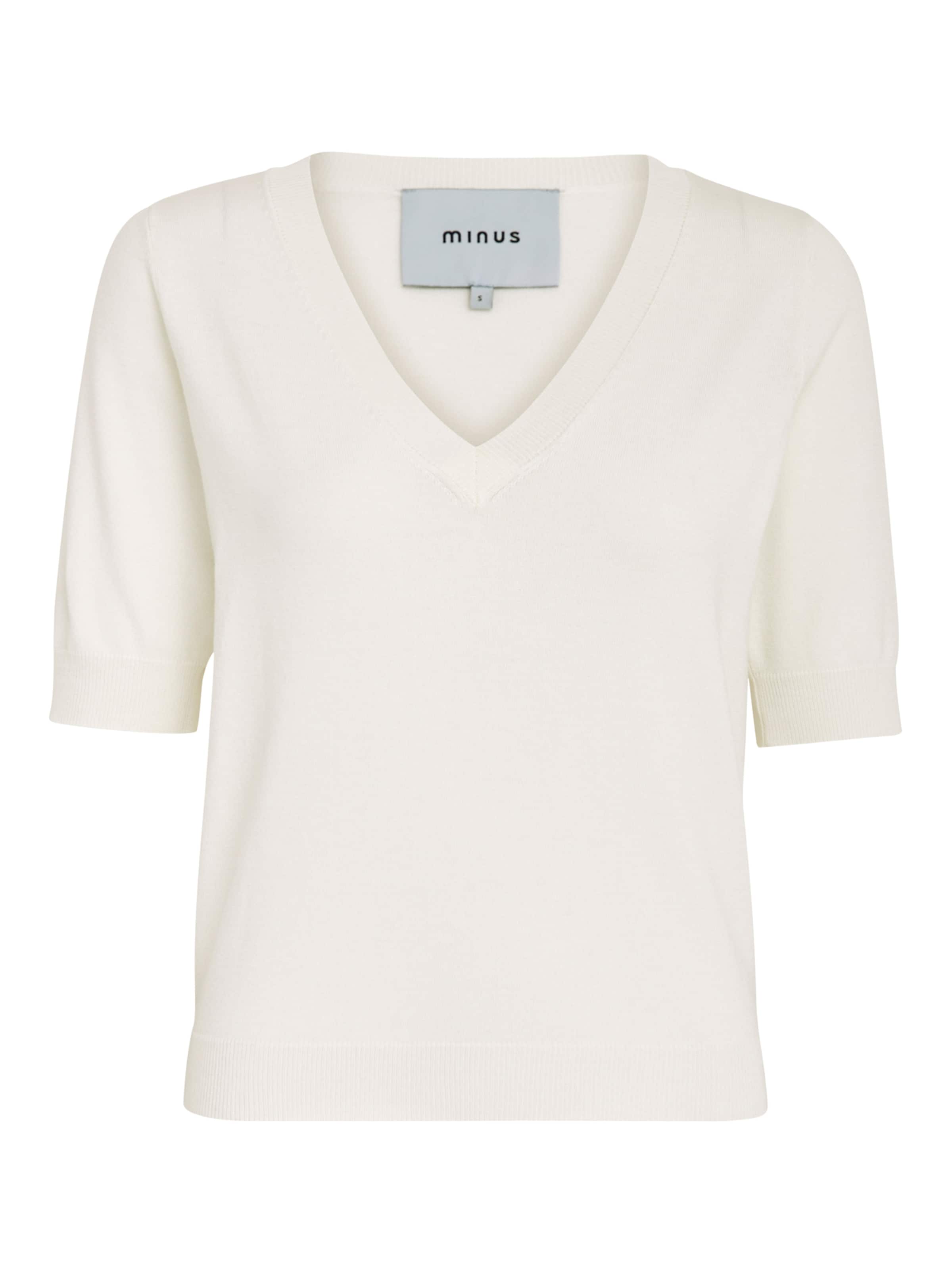 minus Pullover 'Milla' in Weiß: Vorderseite