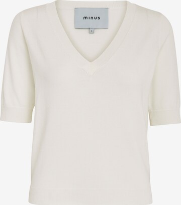 Pull-over minus en blanc : devant