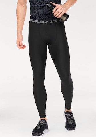 UNDER ARMOUR Skinny Sportnadrágok - fekete: elől