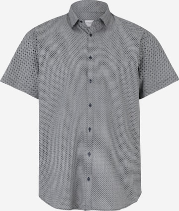 Jack & Jones Plus - Comfort Fit Camisa 'CARDIFF' em azul: frente