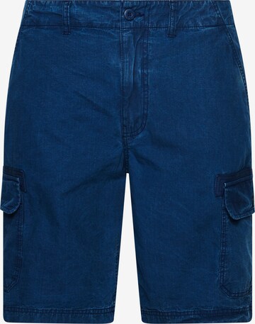 Superdry Regular Cargo Pants in Blue: front