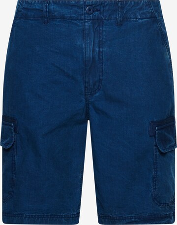 Superdry Cargo Pants in Blue: front