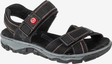 Sandales 'Rieker Sandals 68851' Rieker en noir : devant