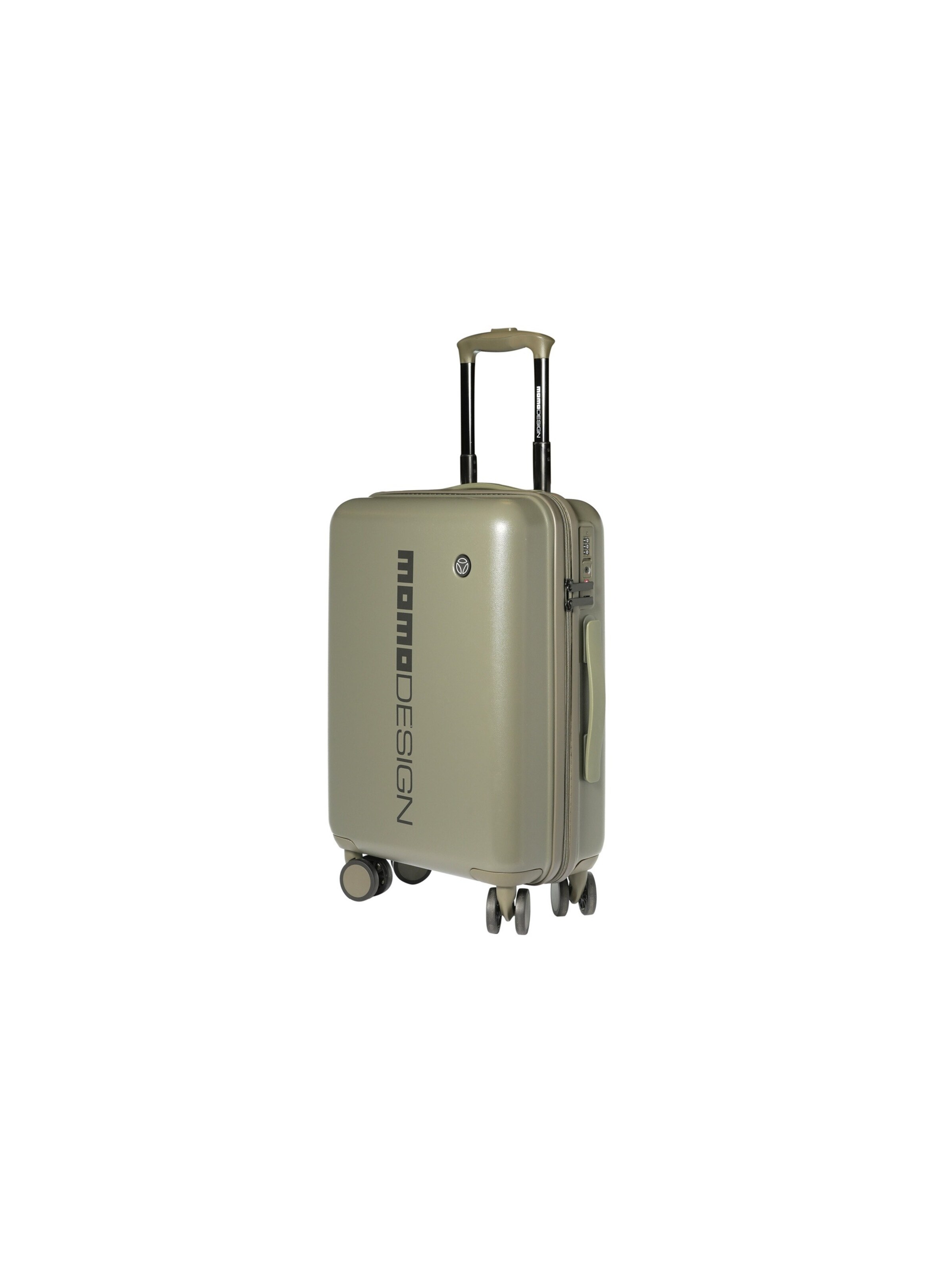 Valigia 'Trolley Cabin Momo Design ABS con Zip 54,5 cm' di Momo Design in verde