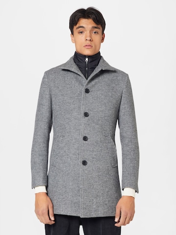 Bruun & Stengade Between-seasons coat 'Ontario' in Grey: front
