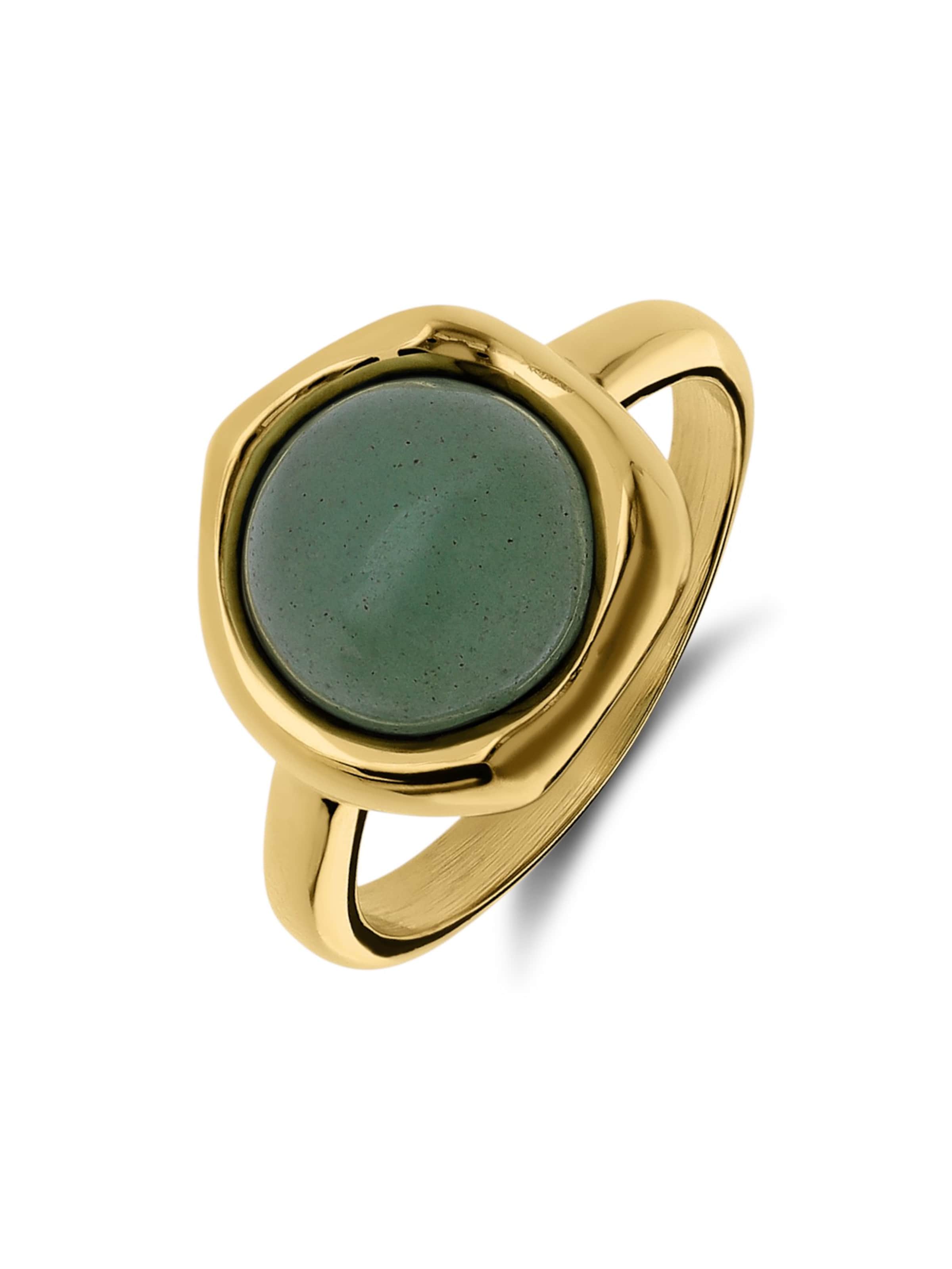 Lucardi Ring in Gold: Vorderseite