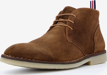 Dune LONDON - Botas chukka 'CASH' em castanho: frente