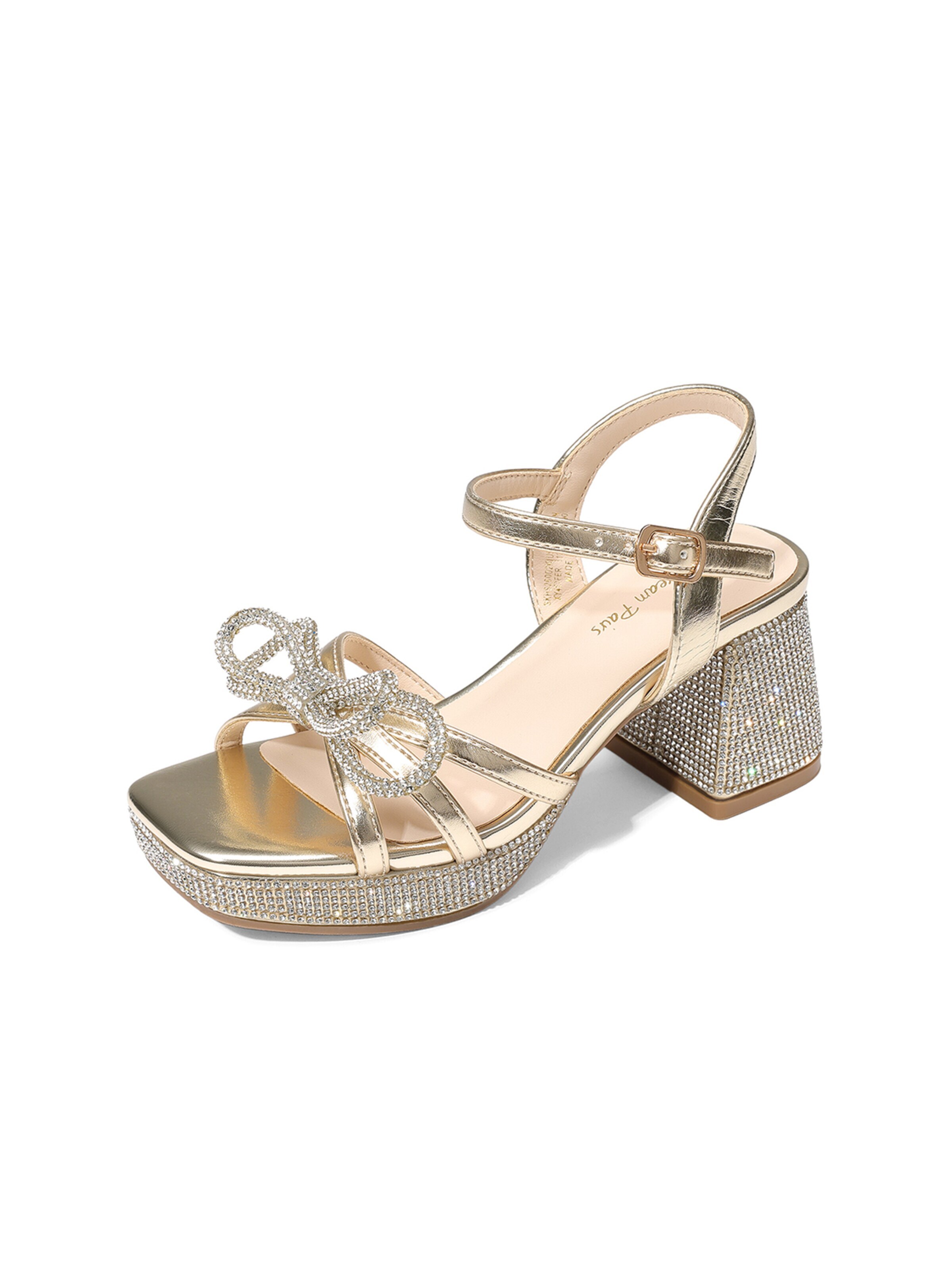 Dream Pairs Sandalen in Goud: voorkant