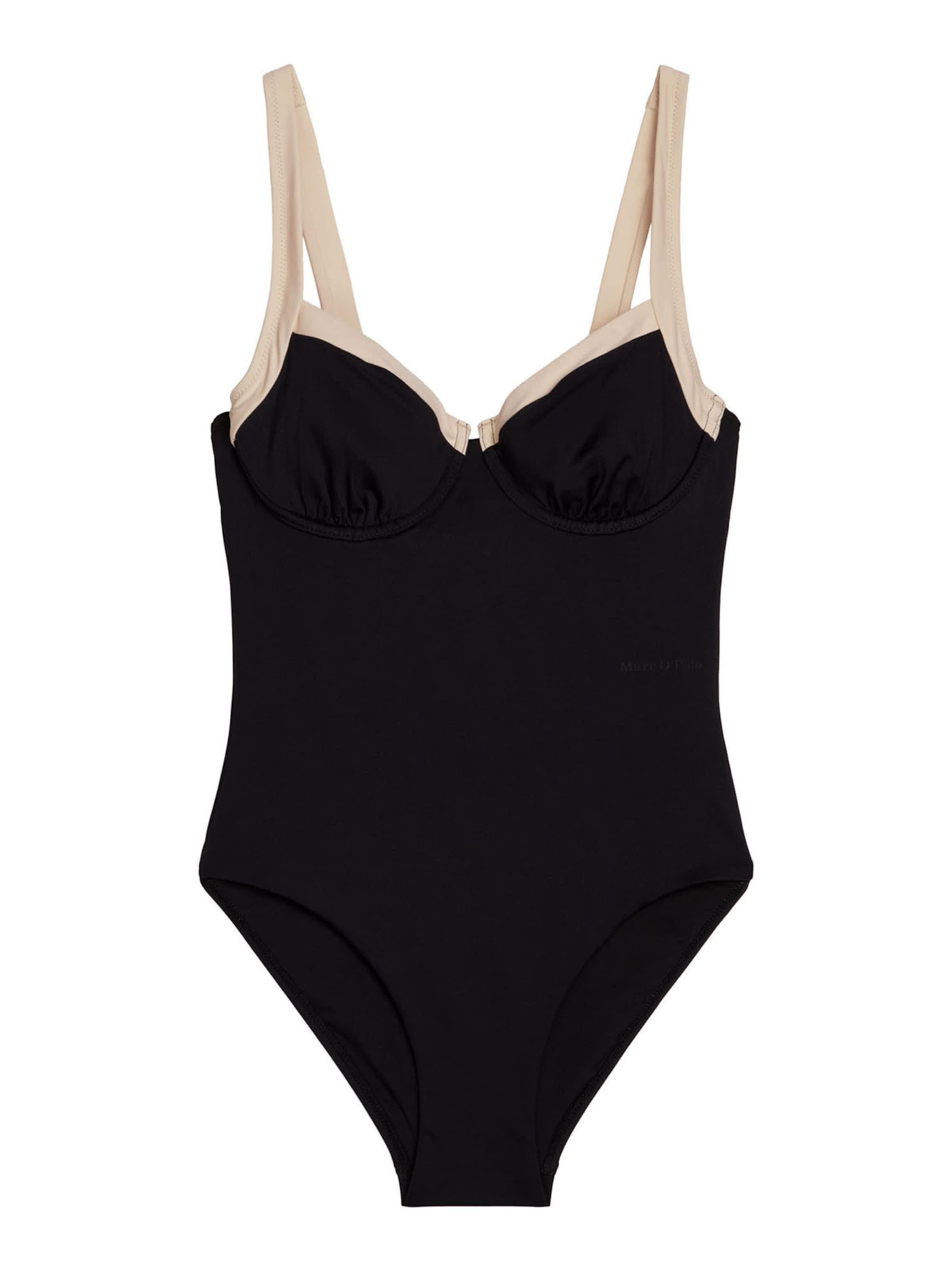 Marc O'Polo Maillot de bain ' Contrast Binding ' en XS/B en noir, Vue avec produit