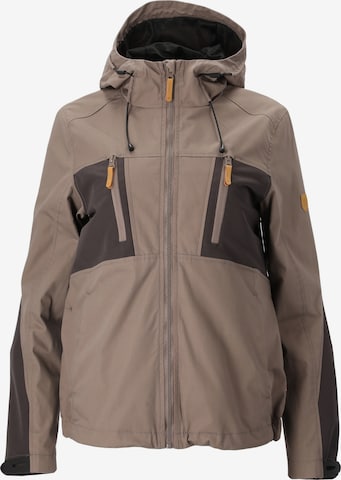 Whistler Outdoor Jacket 'IRA' in Brown: front