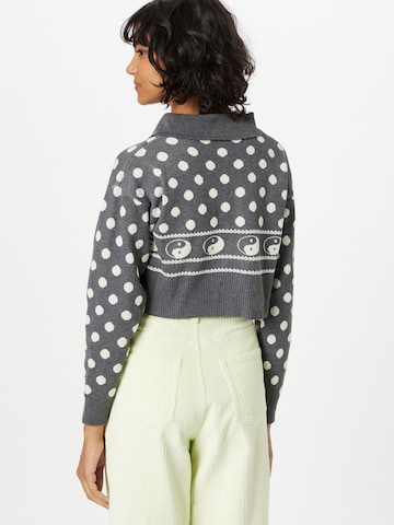 Daisy Street Knit Cardigan in Grey