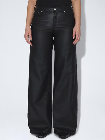 Dr. Denim Wide leg Jeans 'Zila Mid Wide' in Black