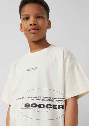 T-Shirt s.Oliver en beige : devant