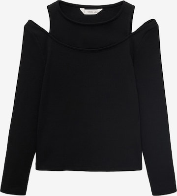 MANGO KIDS Koszulka w kolorze czarny: przód