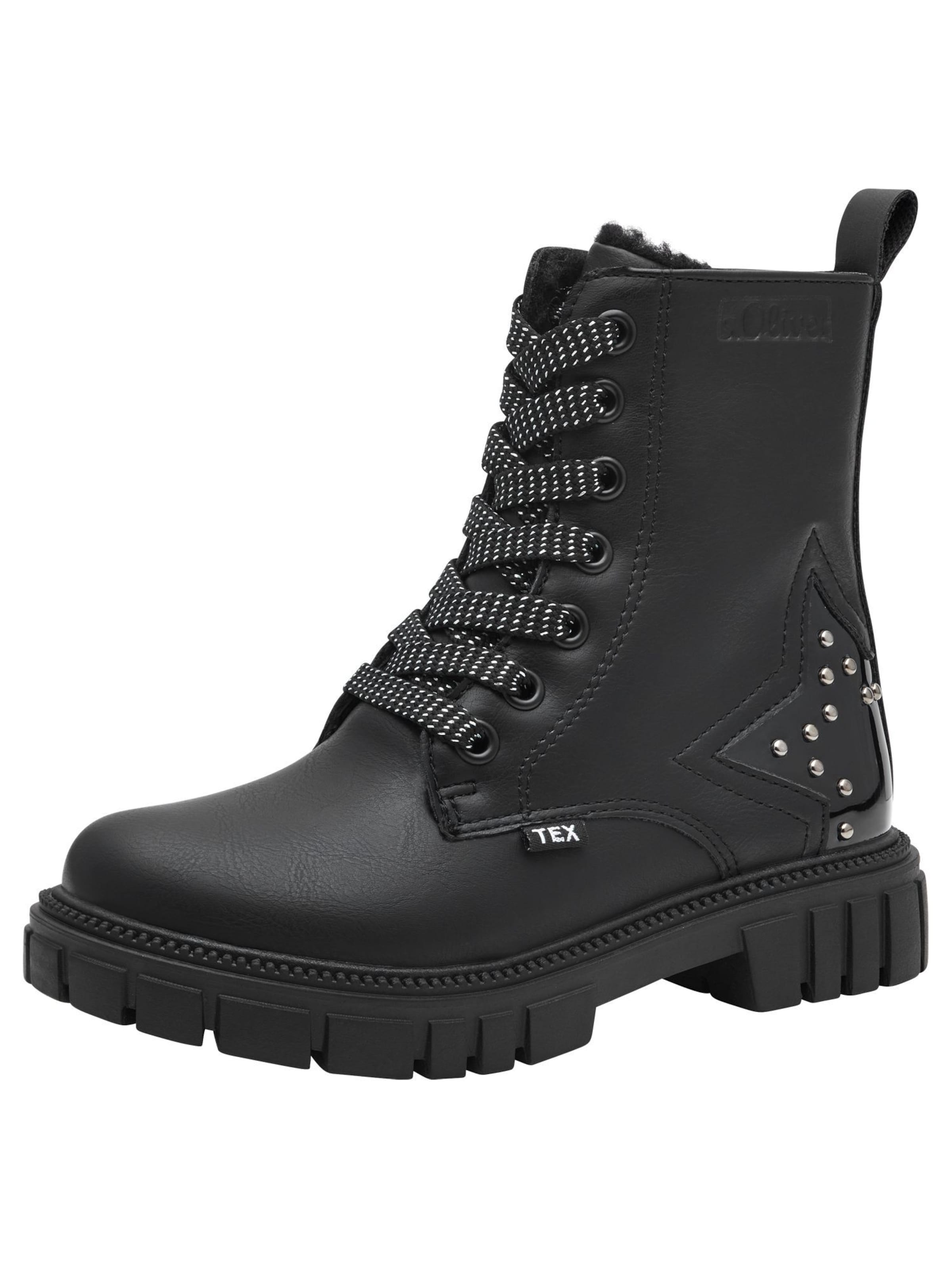 s.Oliver Boot in Black: front